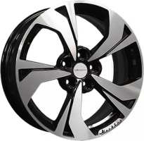 Диск Khomen Wheels KHW1724 (Octavia) цвет:Black-FP