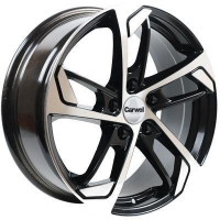 Диск carwel Идэр R037 (Yeti-Kodiaq) цвет:BD (черный с проточкой)