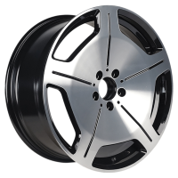 Диск INCH ULF-R20 цвет:Black machine face milling spokes before painting