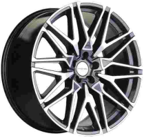 Диск khomen-wheels 2103 (X5-X6-X7) цвет:BLm (черный матовый)