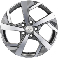 Диск khomen-wheels KHW1712 (CX-5-Seltos) цвет:Gray-FP