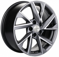 Диск khomen-wheels KHW1714 (Audi A4) цвет:Gray-FP