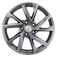 Диск khomen-wheels KHW1714 (Kodiaq) цвет:Gray-FP