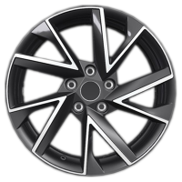 Диск Khomen Wheels KHW1714 (Octavia) цвет:Black-FP