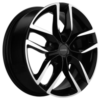 Диск khomen-wheels KHW1708 (Geely Coolray) цвет:Black-FP