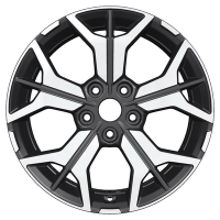 Диск khomen-wheels KHW1715 (Teana-X-trail) цвет:Black-FP