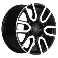 Диск khomen-wheels KHW1723 (Haval H9) цвет:Black-FP