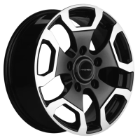Диск khomen-wheels KHW1725 (Niva Travel-Legend) цвет:Black-FP