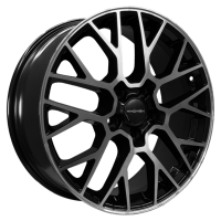 Диск Khomen Wheels KHW1818 (Geely Atlas (Pro) цвет:Black-FP