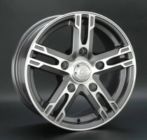 Диск LS Wheels 215 цвет:GMF (темно-серый,полировка)