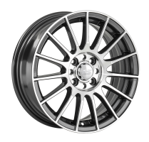 Диск LS Wheels 1385 цвет:GMF (темно-серый,полировка)