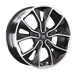 Диск Replica hyundai HND344 цвет:MBF (черный,полировка)