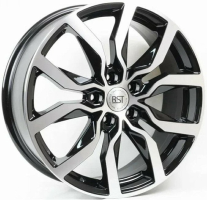 Диск RST R138 (Tucson, Carnival) цвет:BD (черный с проточкой)