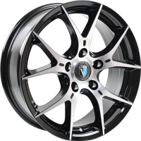 Диск techline Venti 1617 цвет:BD (черный с проточкой)