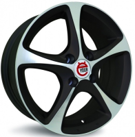 Диск Ё-wheels E22 цвет:MBF (черный,полировка)